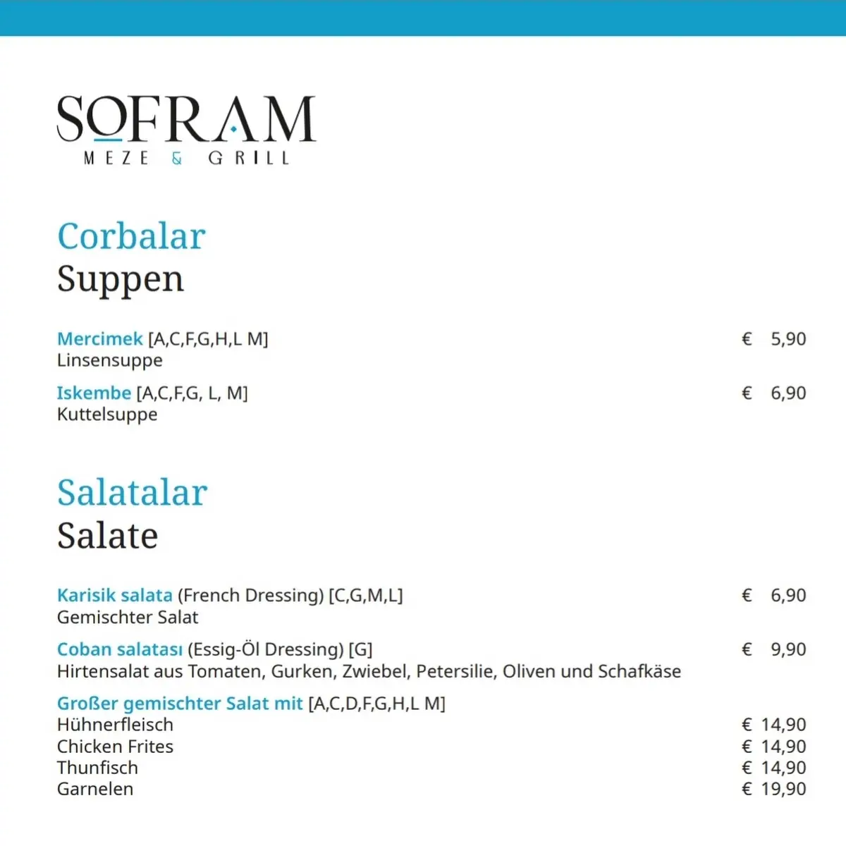 Speisekarte photo 5
