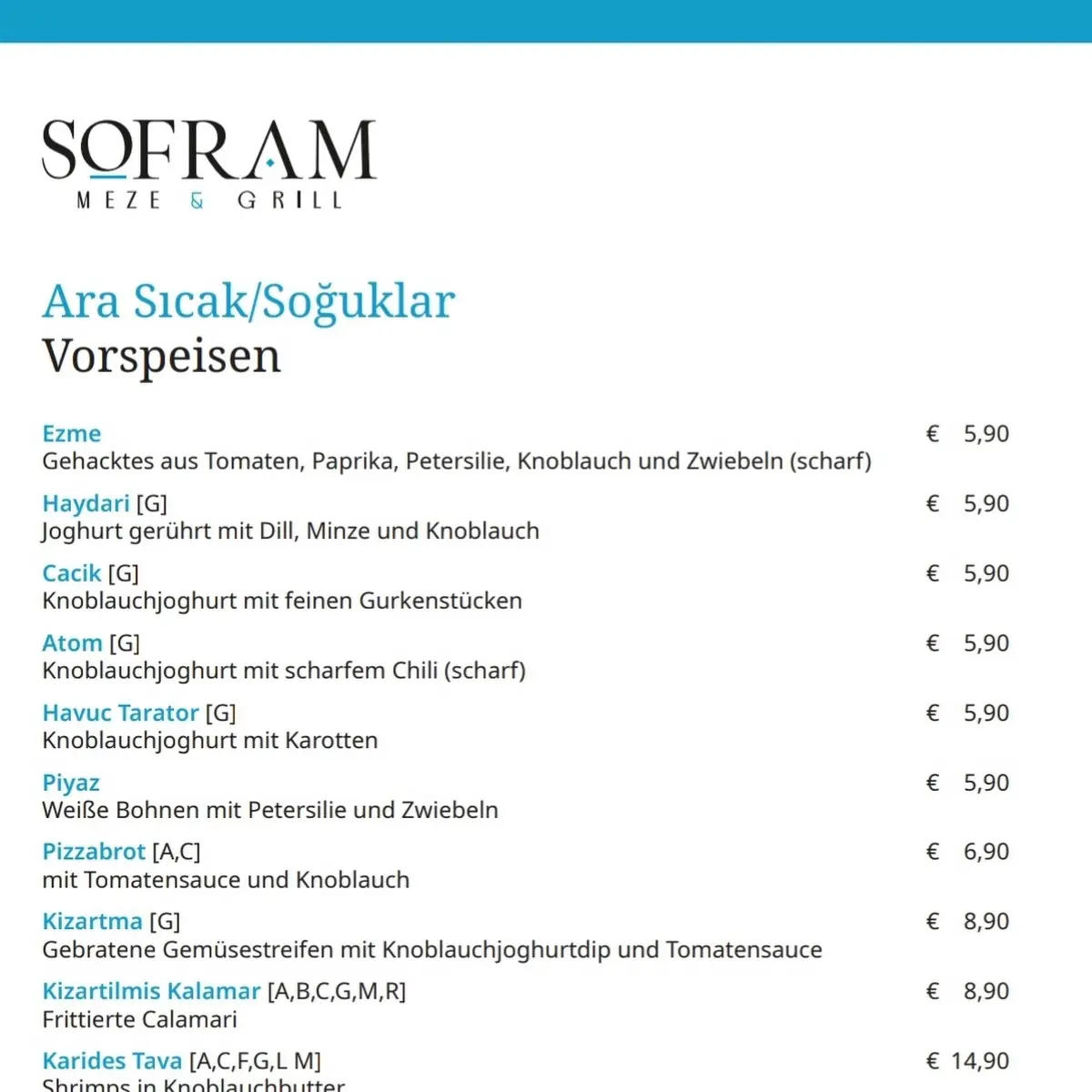 Speisekarte photo 7