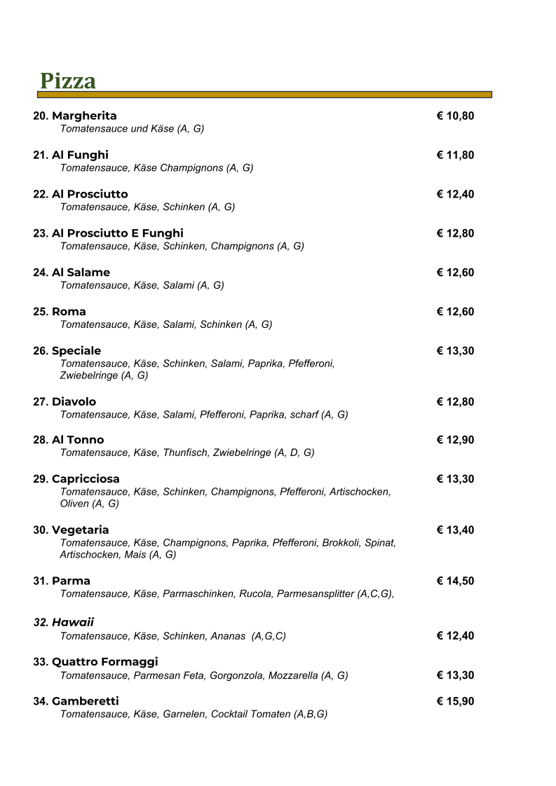 Speisekarte photo 1
