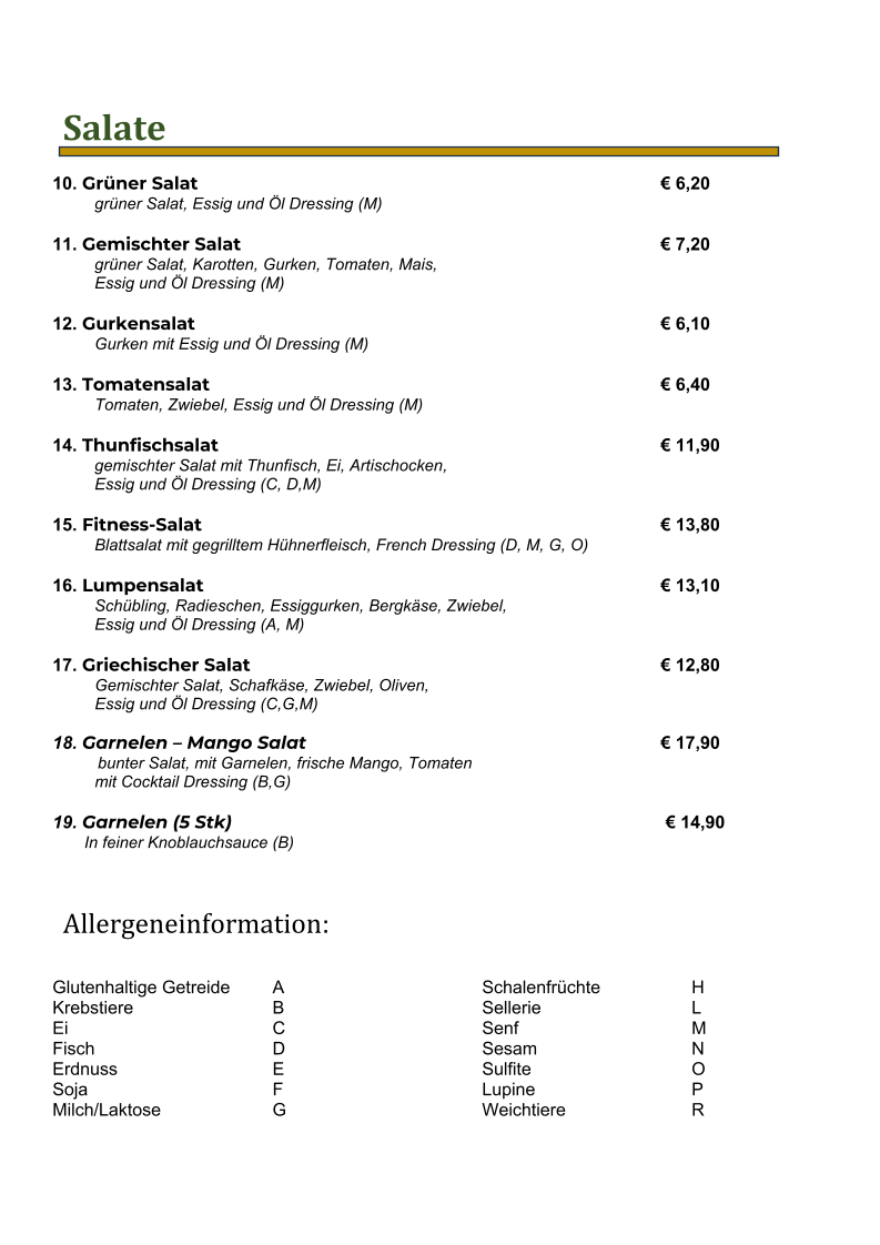 Speisekarte photo 3