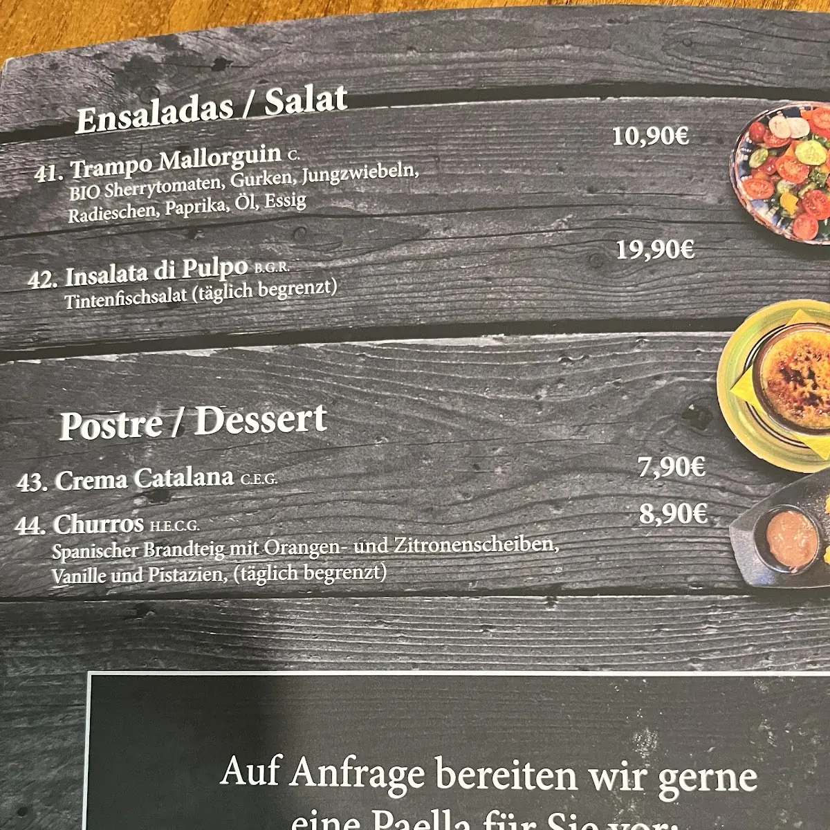 Speisekarte photo 2
