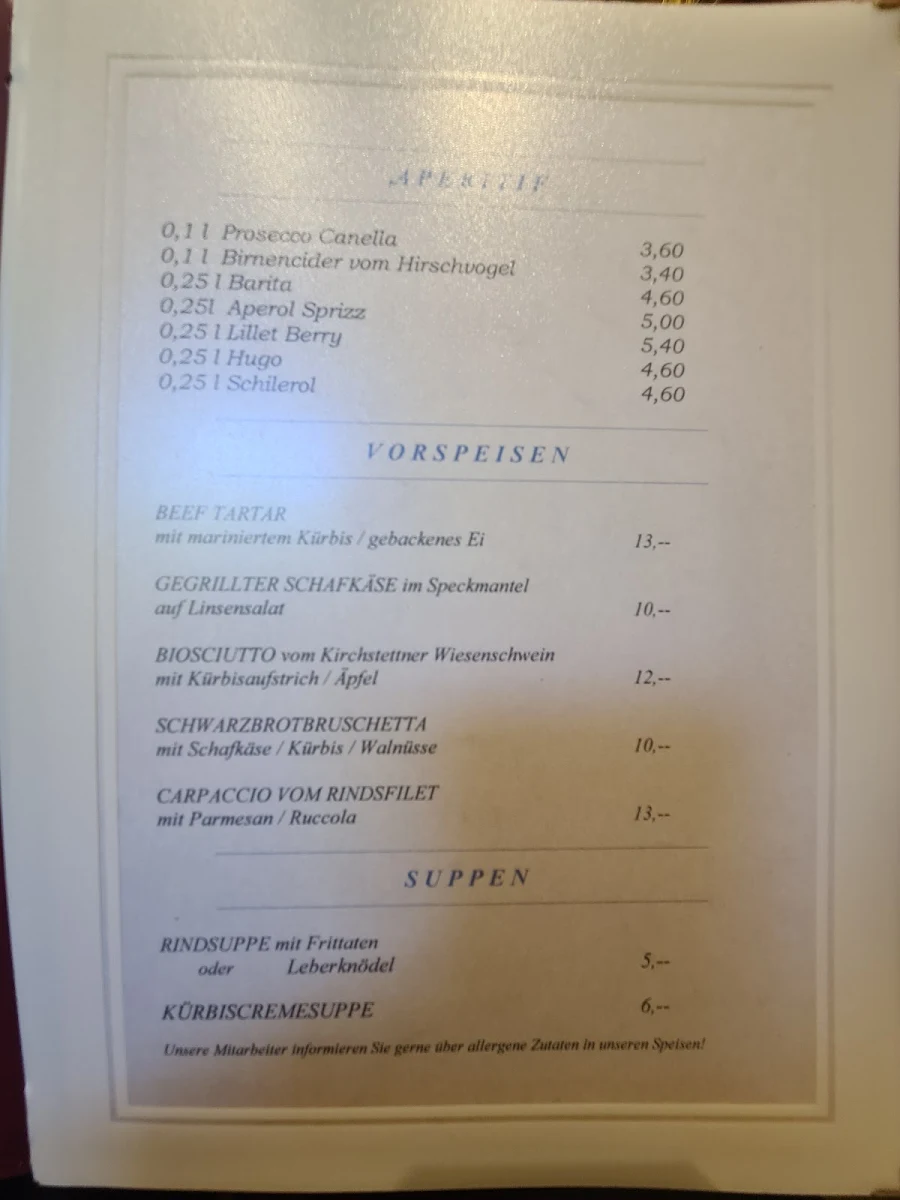 Speisekarte photo 4