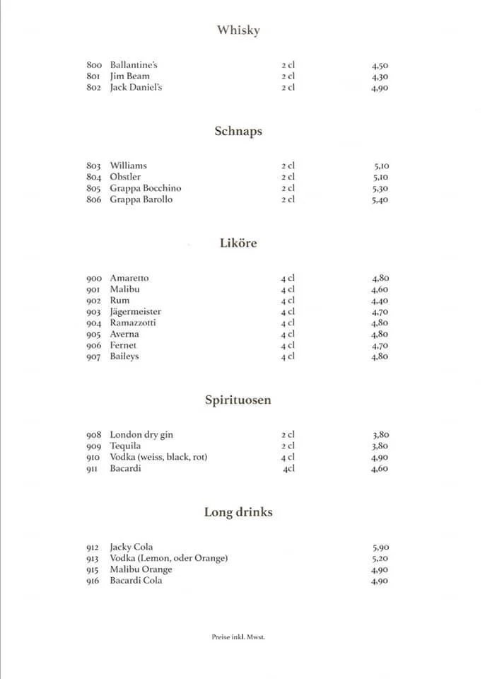 Speisekarte photo 2