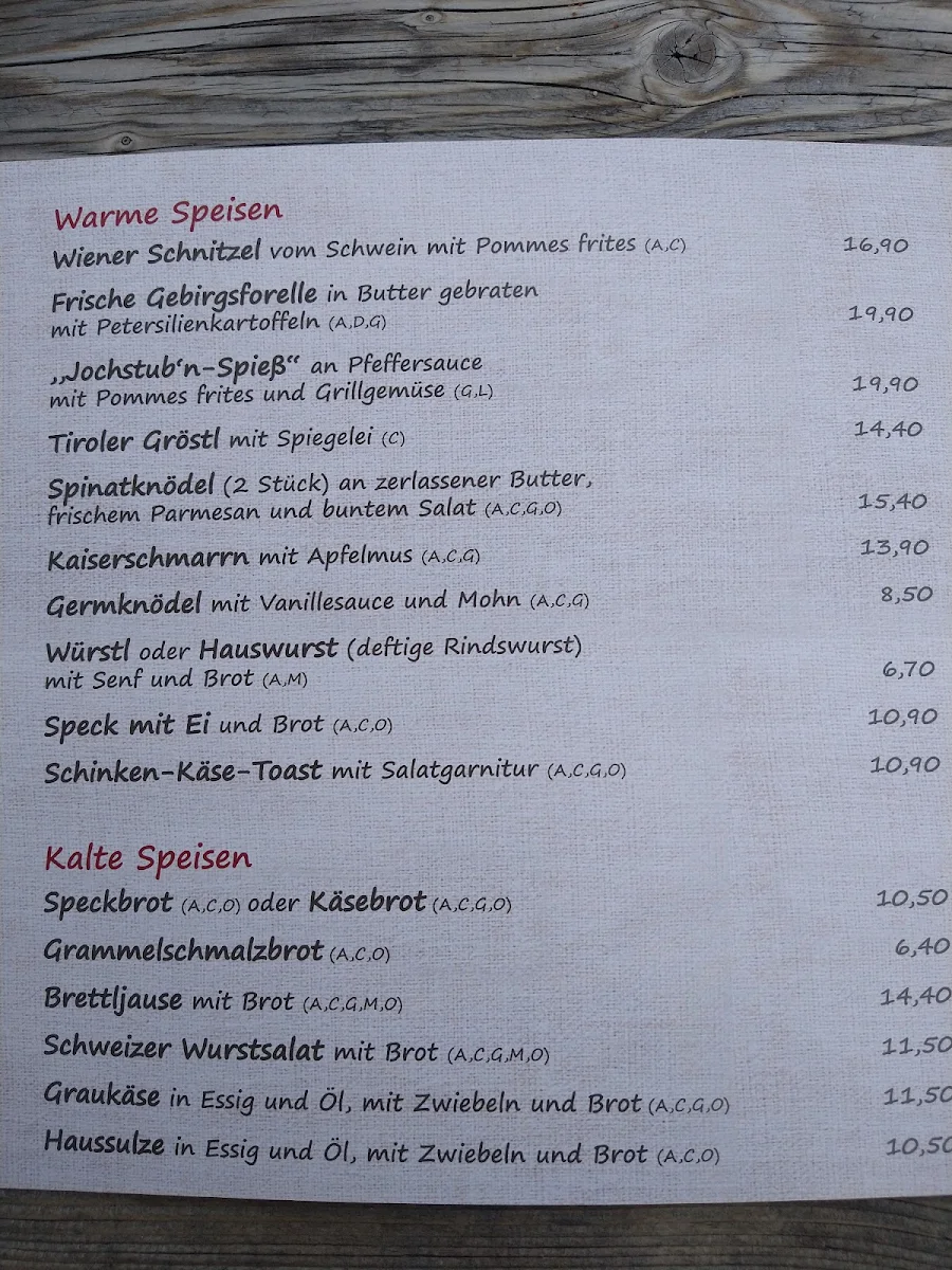 Speisekarte photo 3