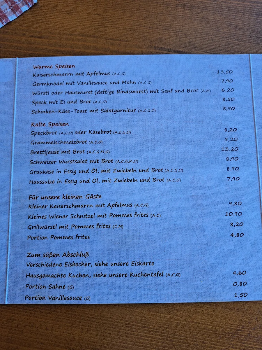 Speisekarte photo 5
