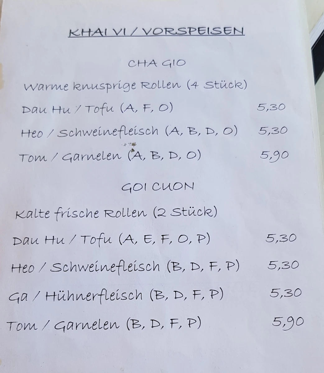 Speisekarte photo 4