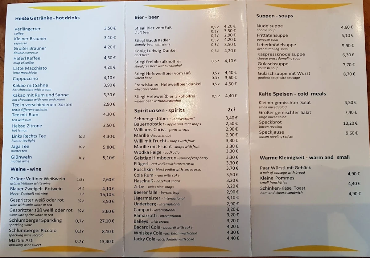Speisekarte photo 3