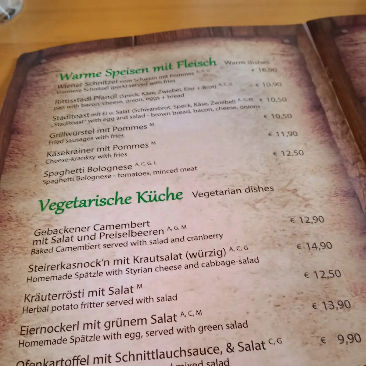 Speisekarte photo 6