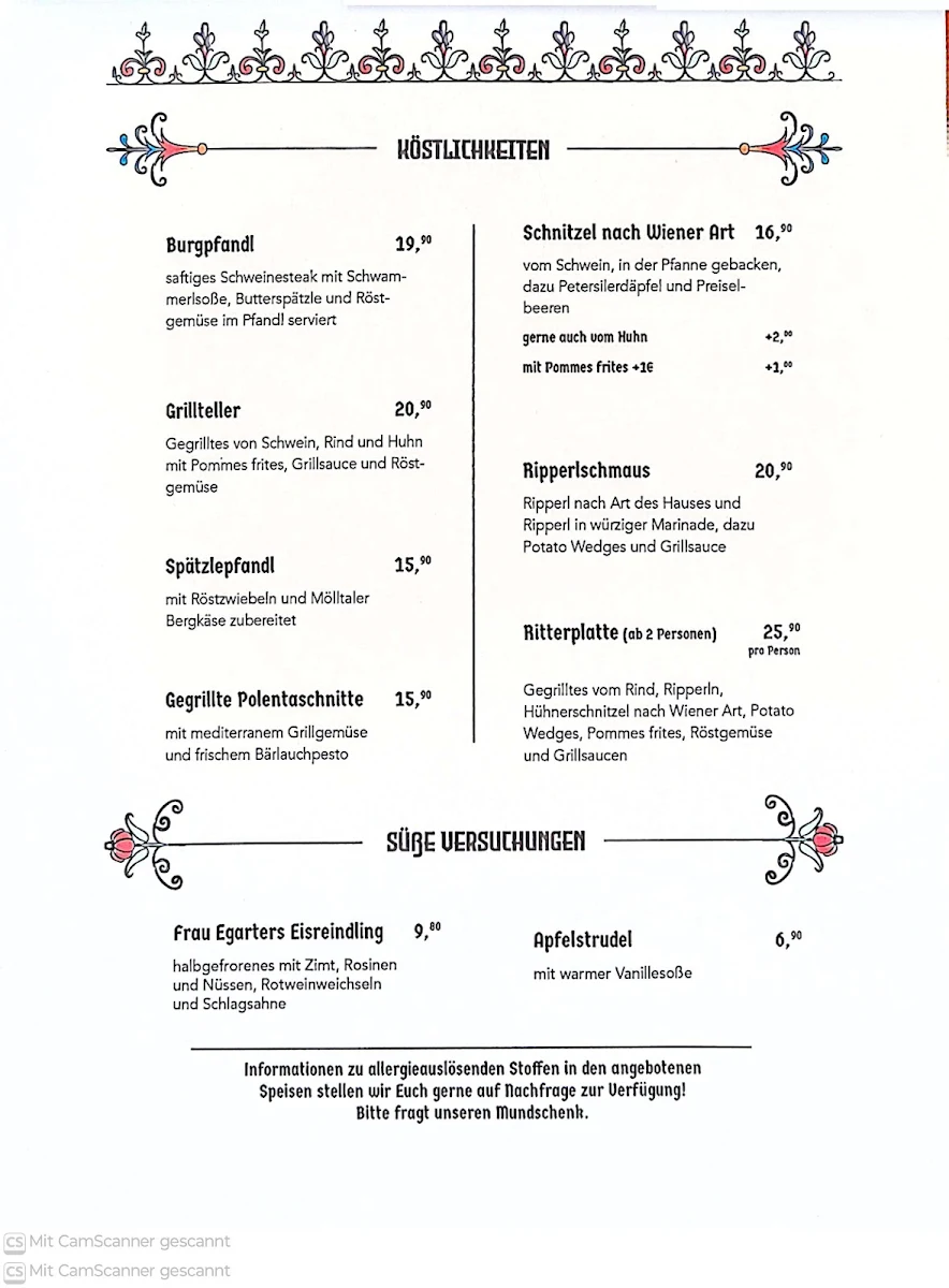 Speisekarte photo 2
