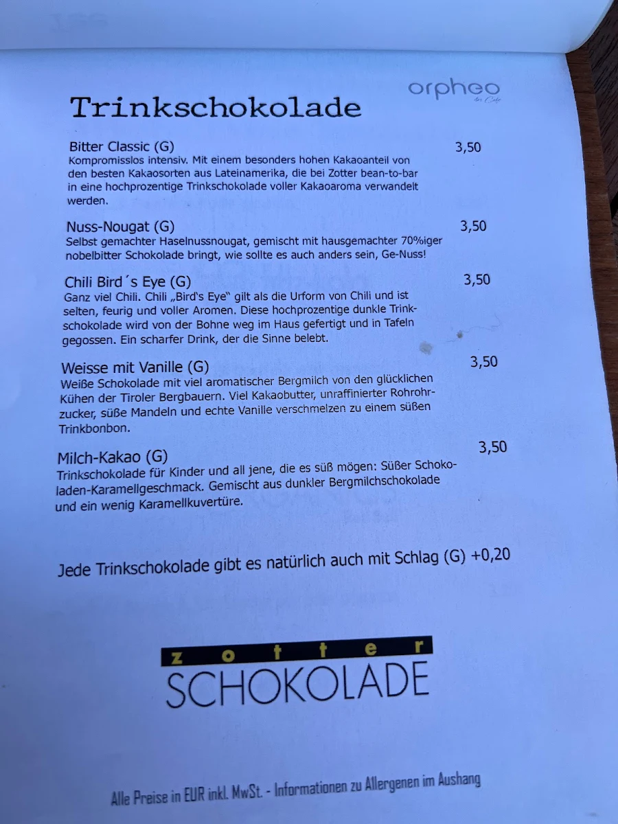 Speisekarte photo 1