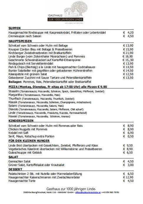 Speisekarte photo 1