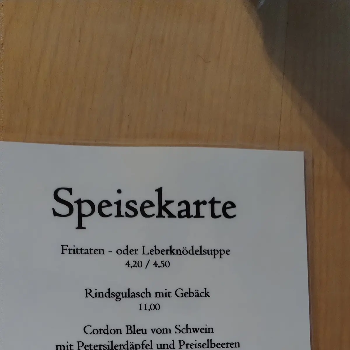 Speisekarte photo 3