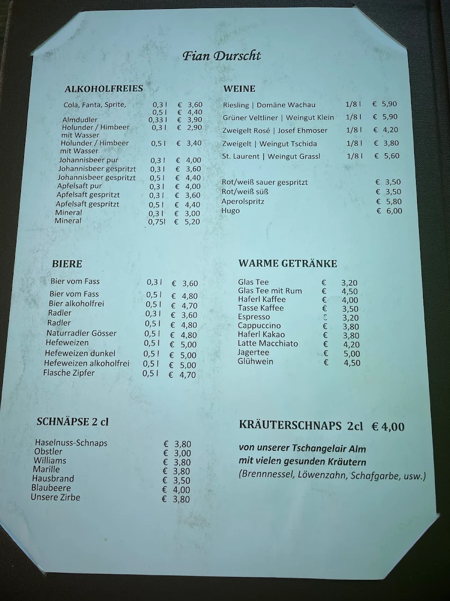 Speisekarte photo 1