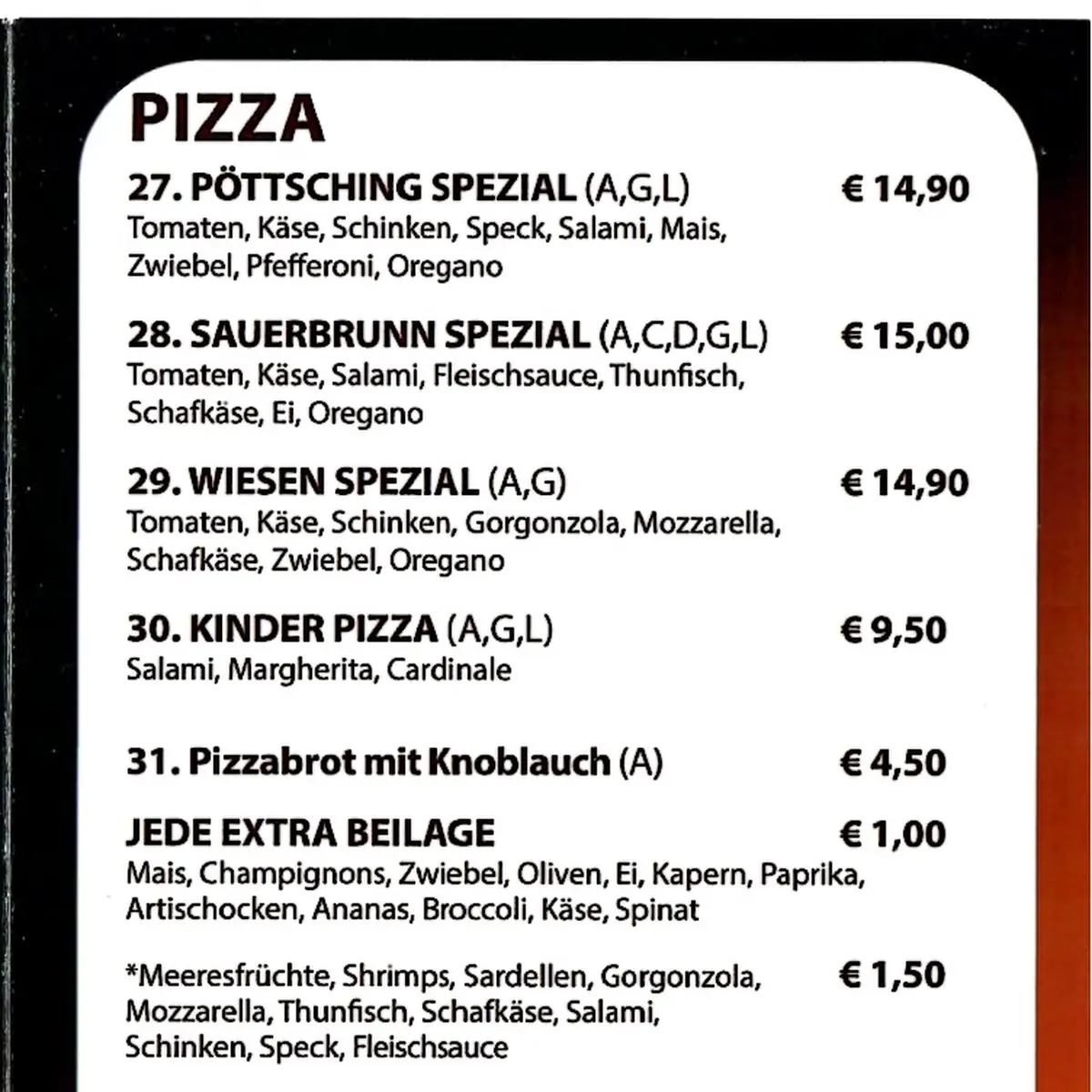 Speisekarte photo 2
