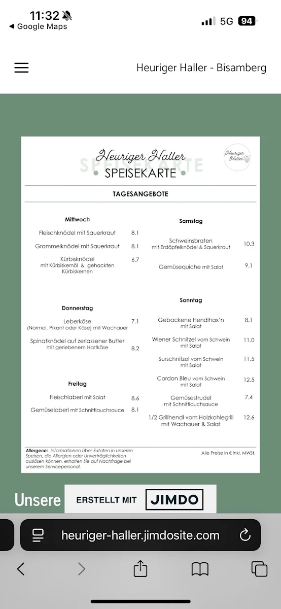 Speisekarte photo 5