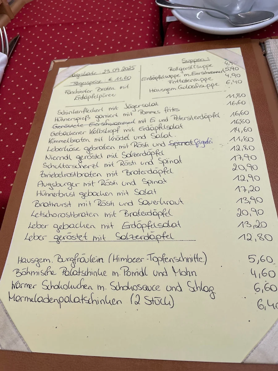 Speisekarte photo 2