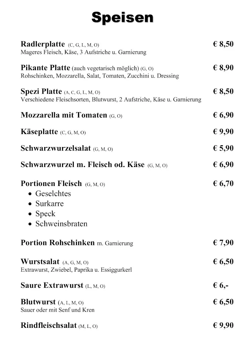 Speisekarte photo 1