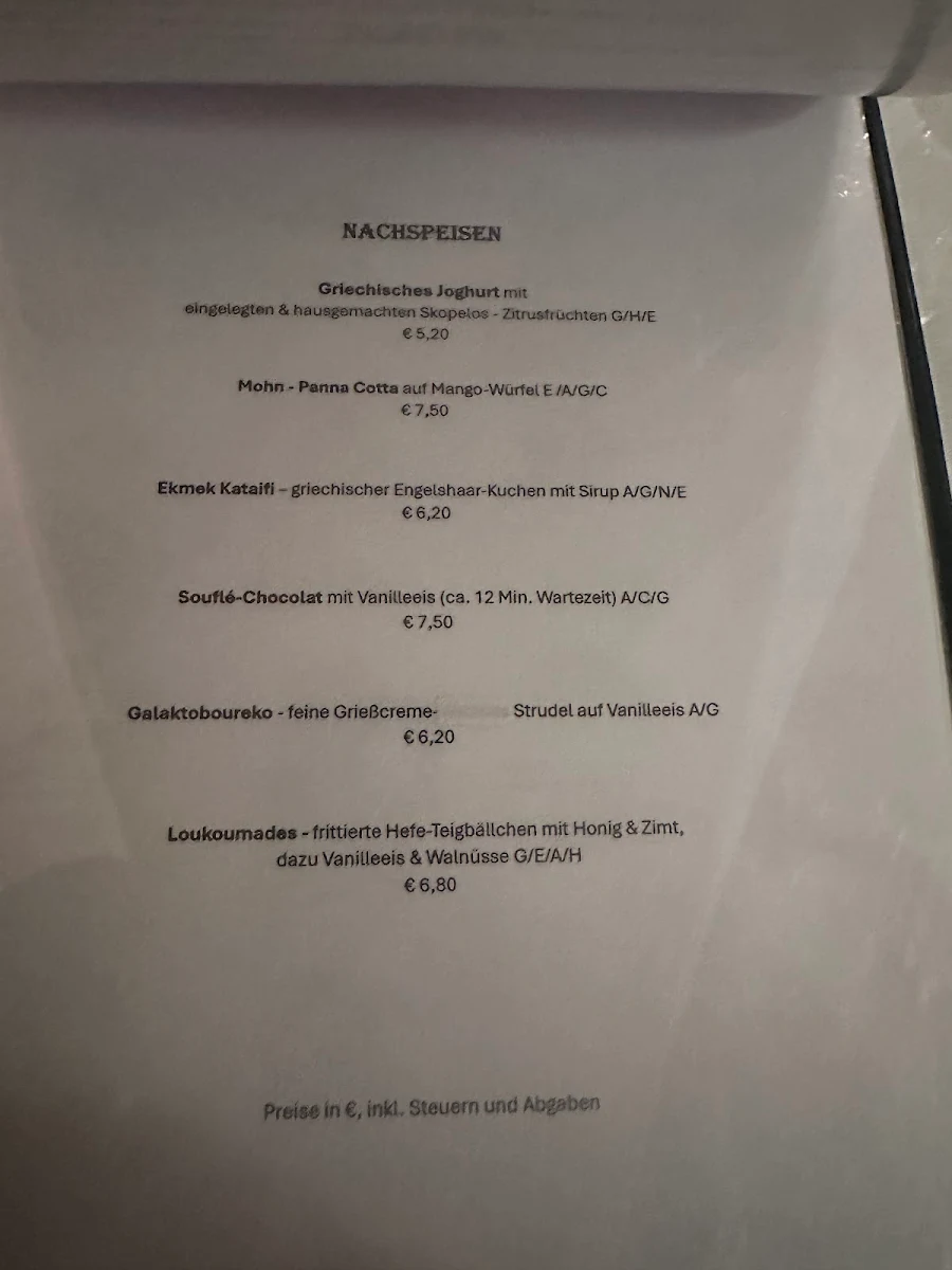 Speisekarte photo 2