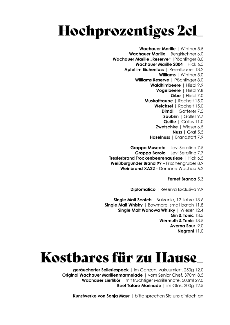 Speisekarte photo 2