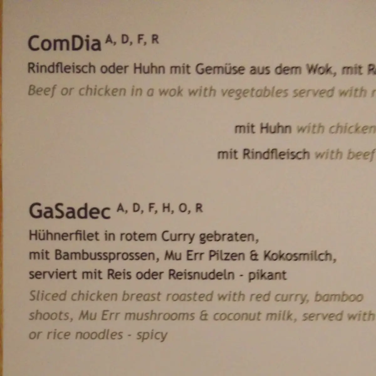 Speisekarte photo 3