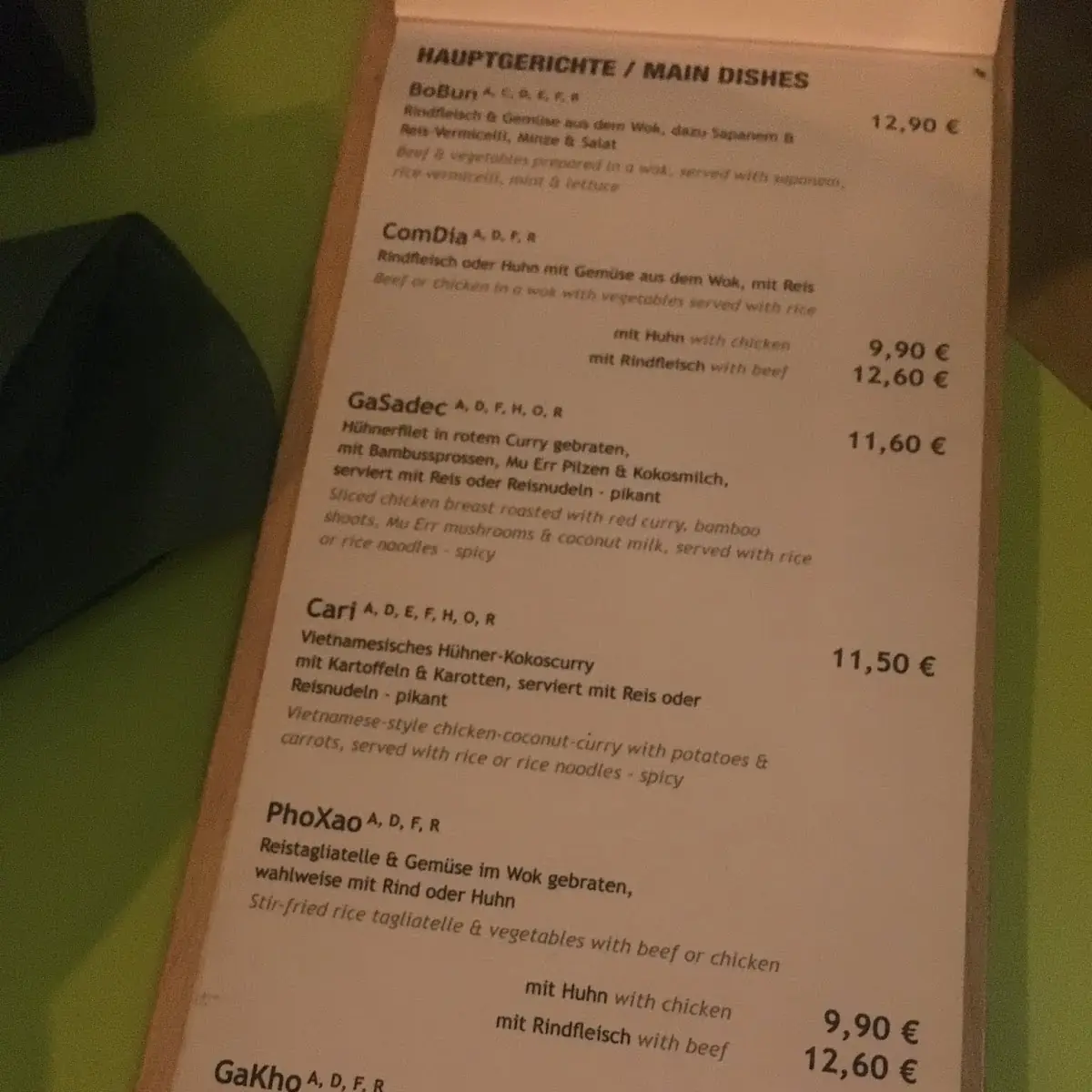 Speisekarte photo 4