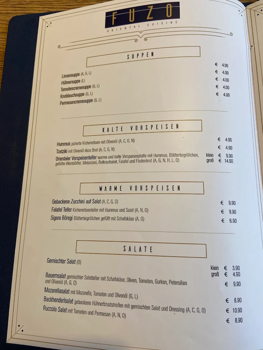 Speisekarte photo 2