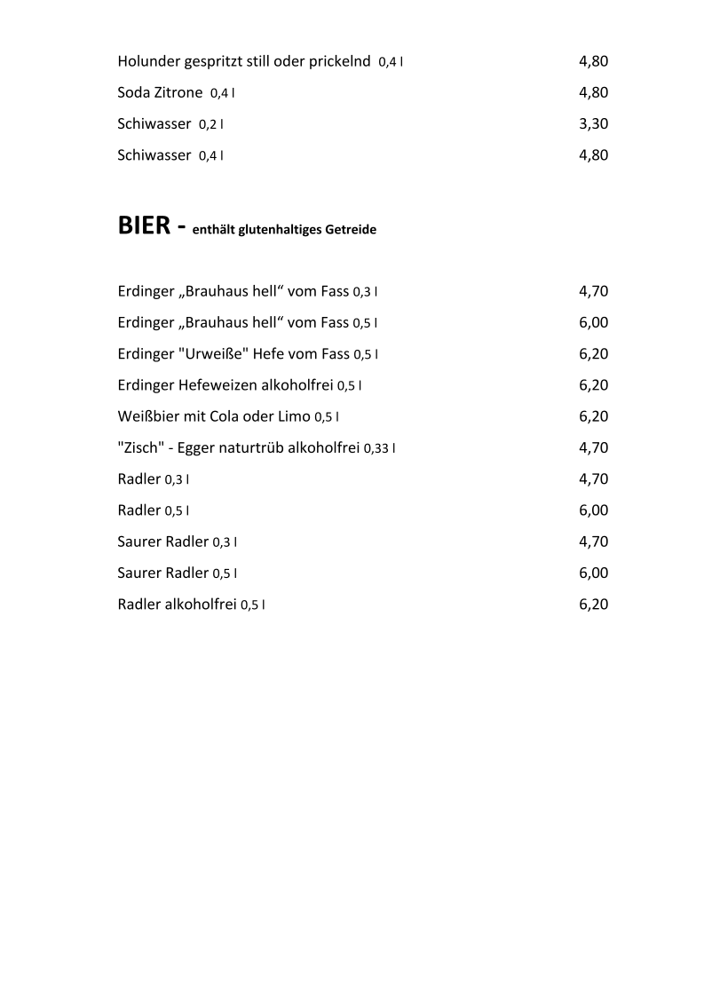 Speisekarte photo 5