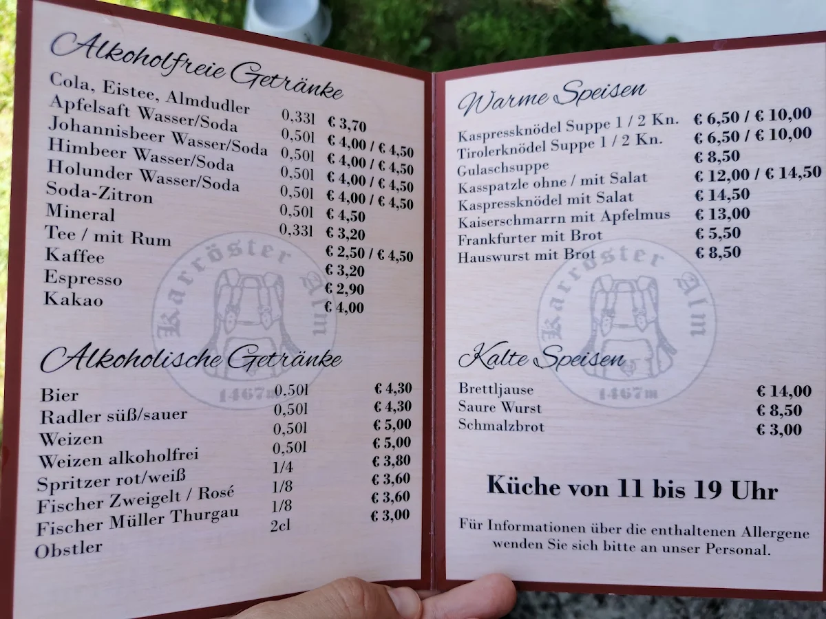 Speisekarte photo 1