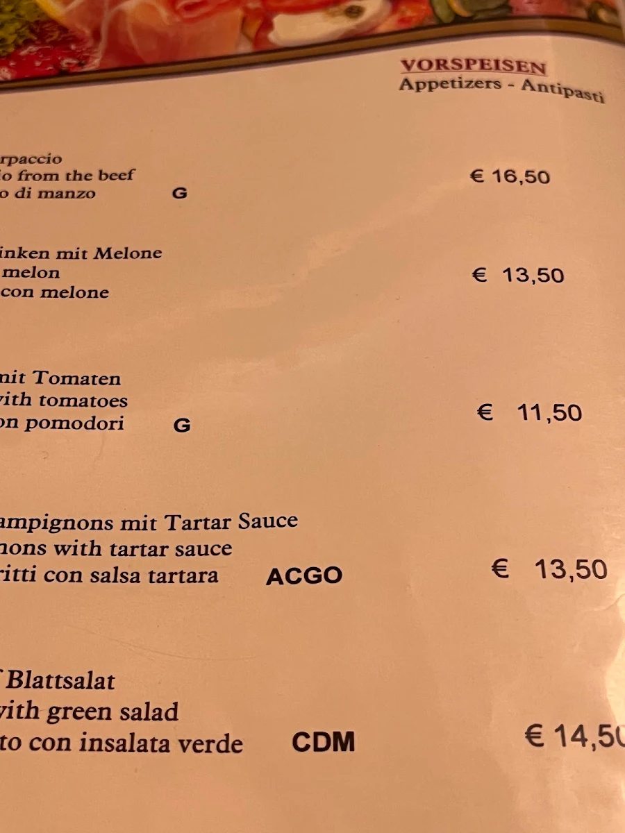 Speisekarte photo 1