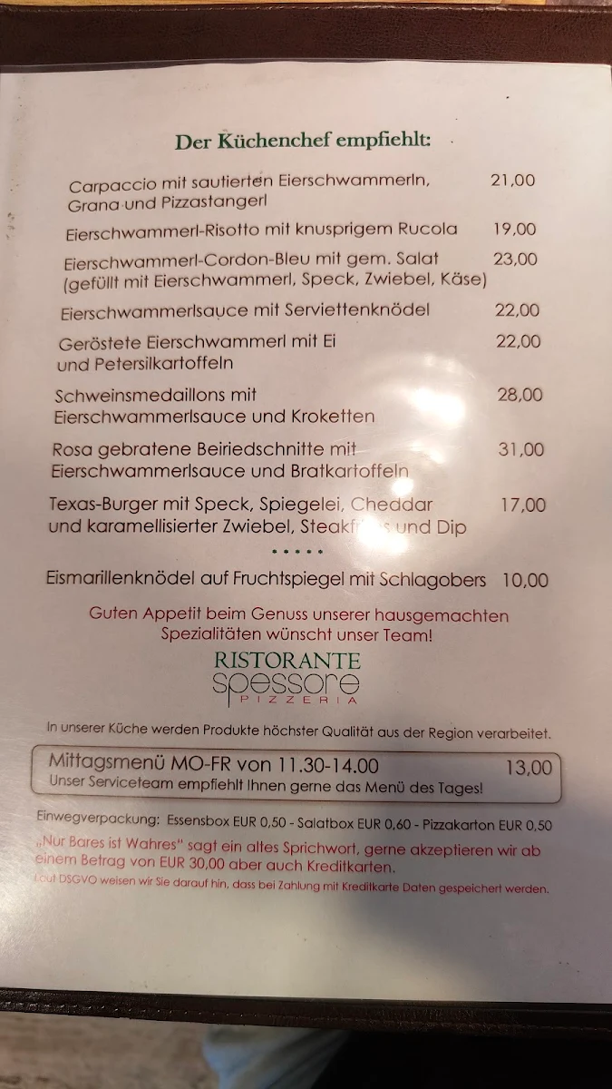 Speisekarte photo 1