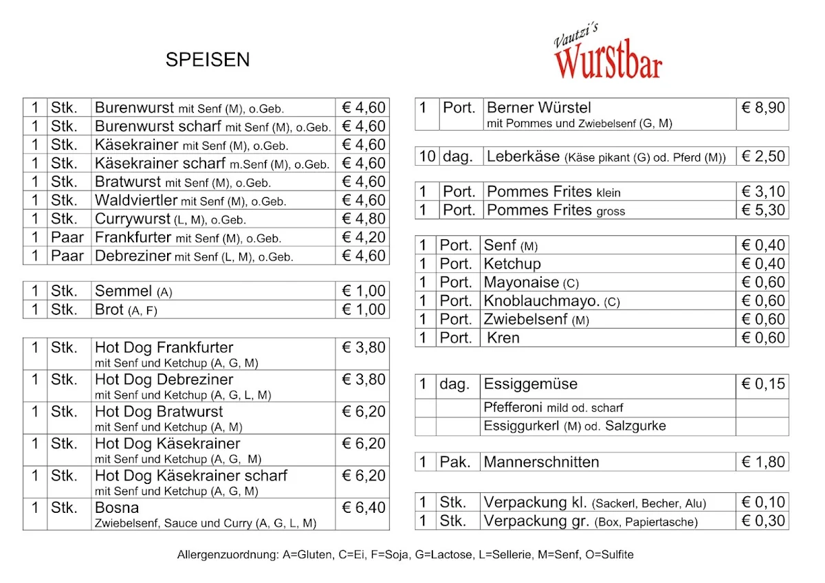Speisekarte photo 1