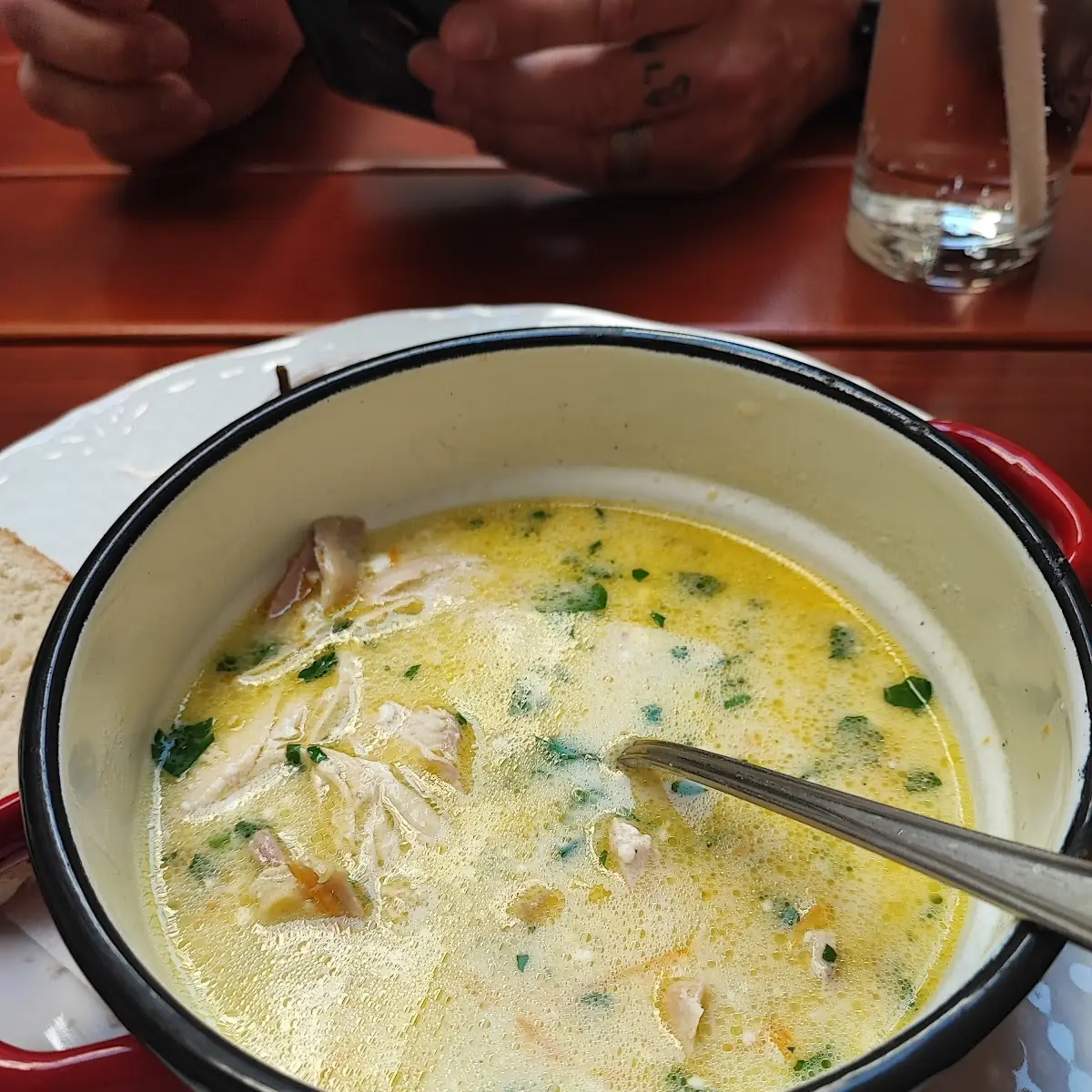Hühnersuppe Mit Knoblauch