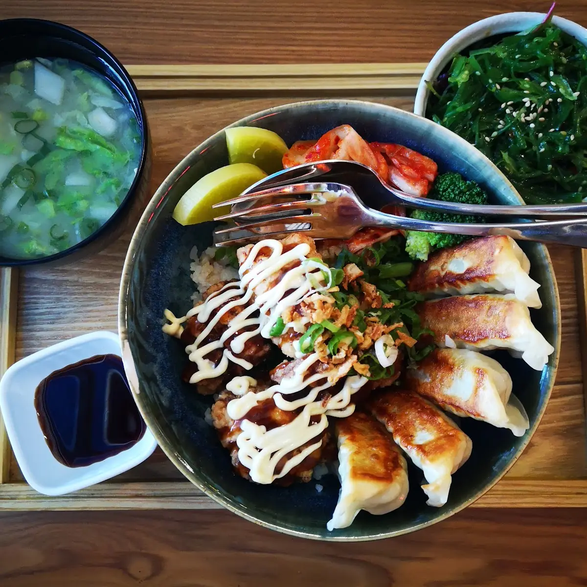 Teriyaki Gyoza Don