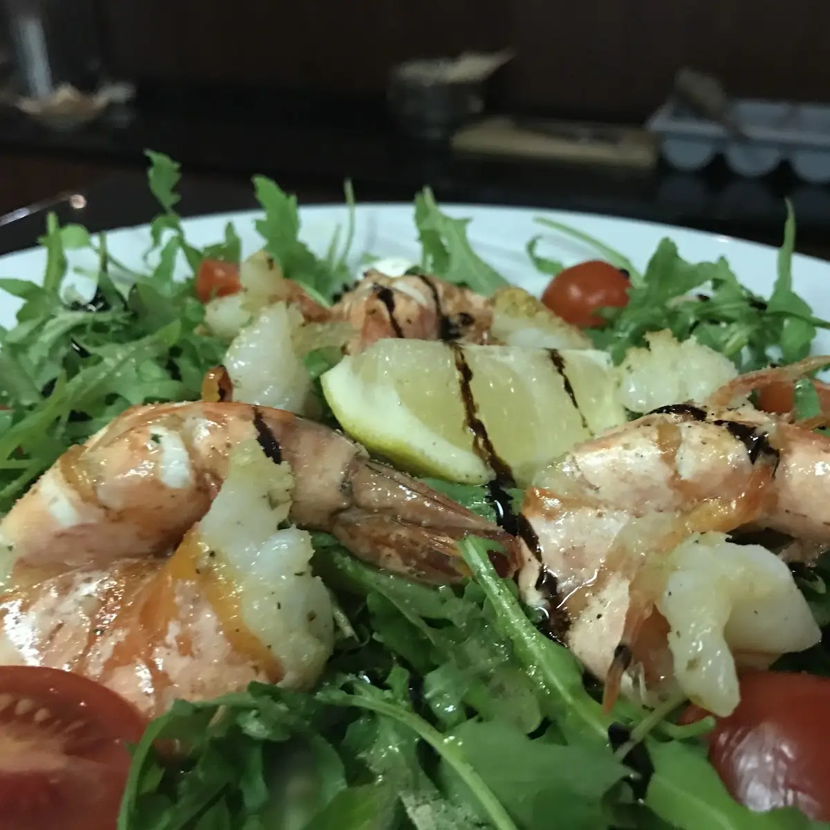 Insalata Con Gamberoni E Rucola