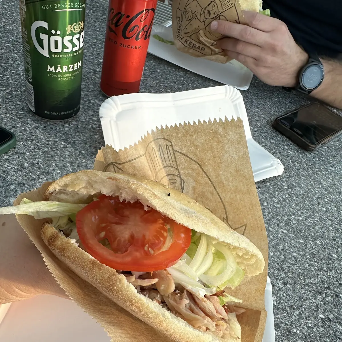 Kebap Sandwich Mit Kalbfleisch