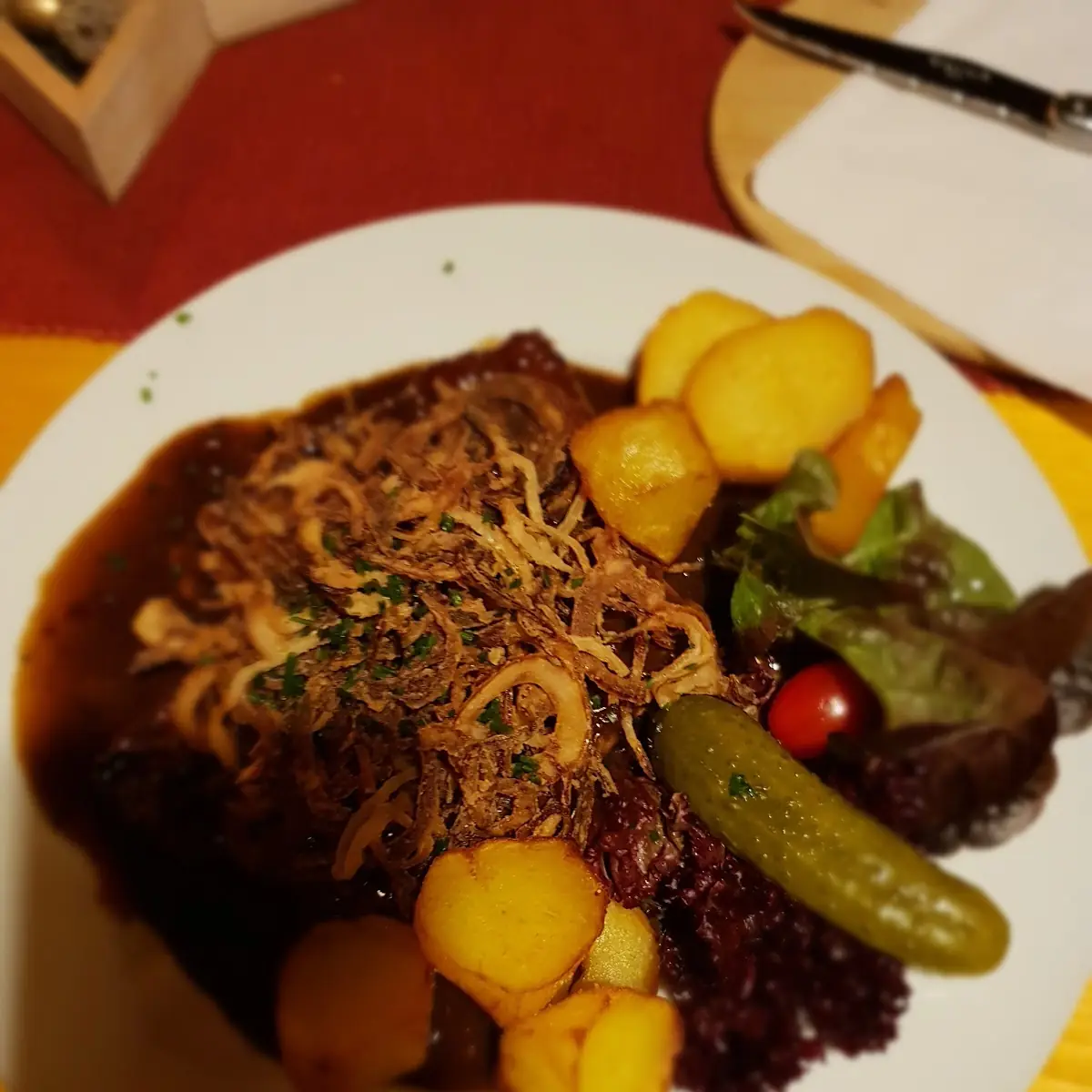 Zwiebelrostbraten