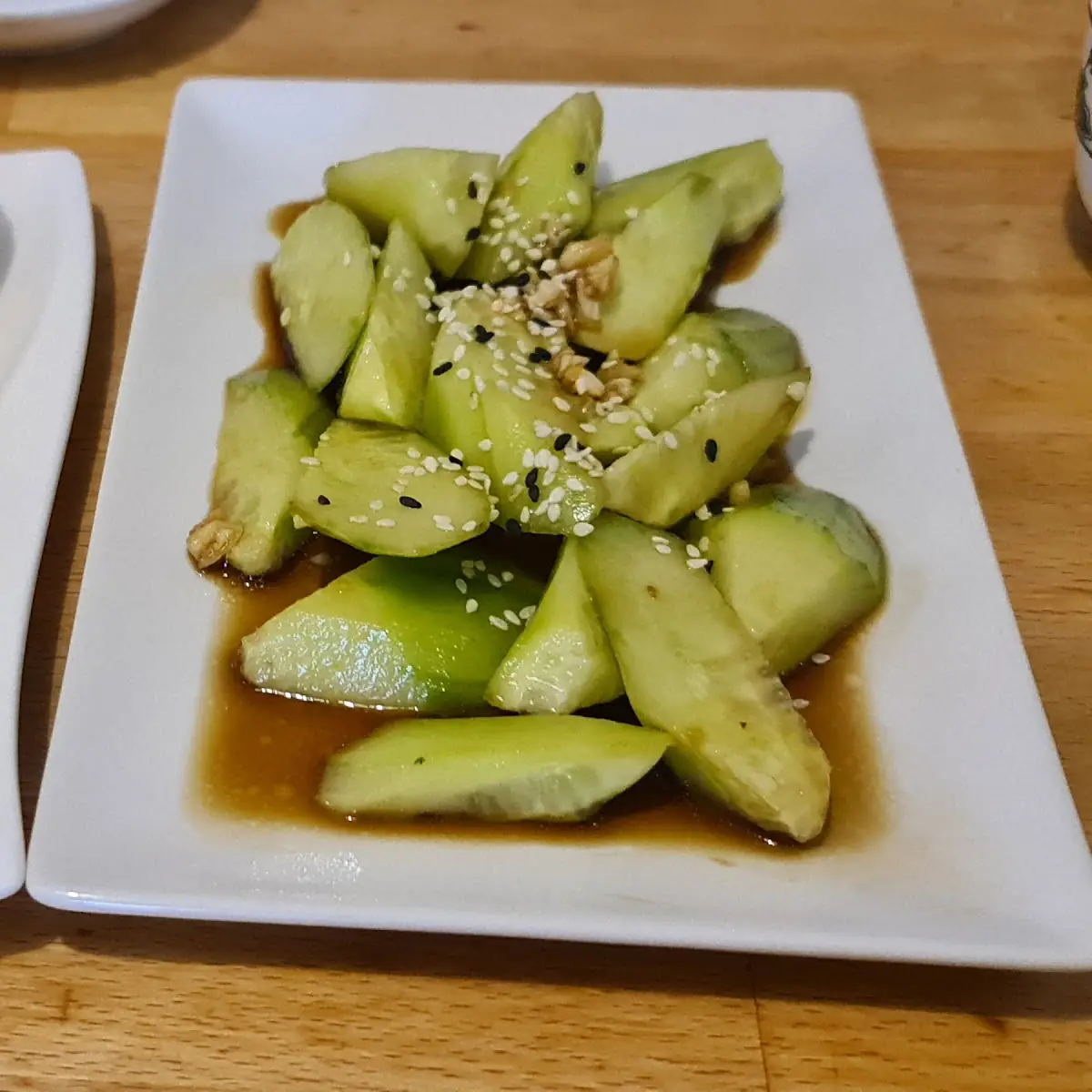 Baozi and Cucumber Salad