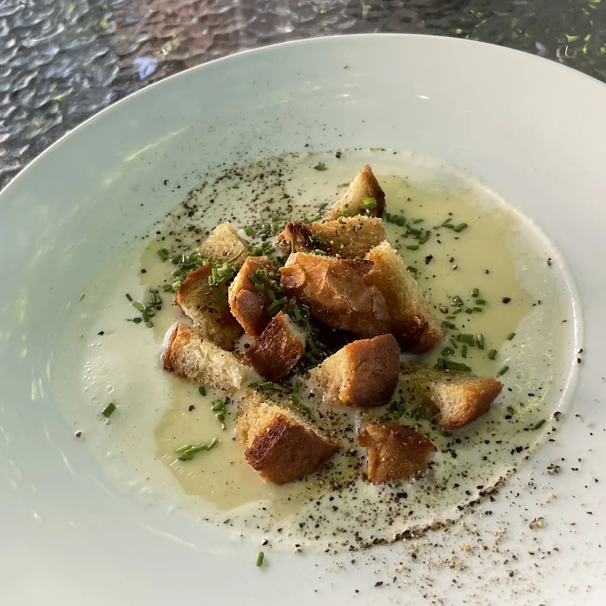 Bregenzerwäldar Kässchaumsuppe