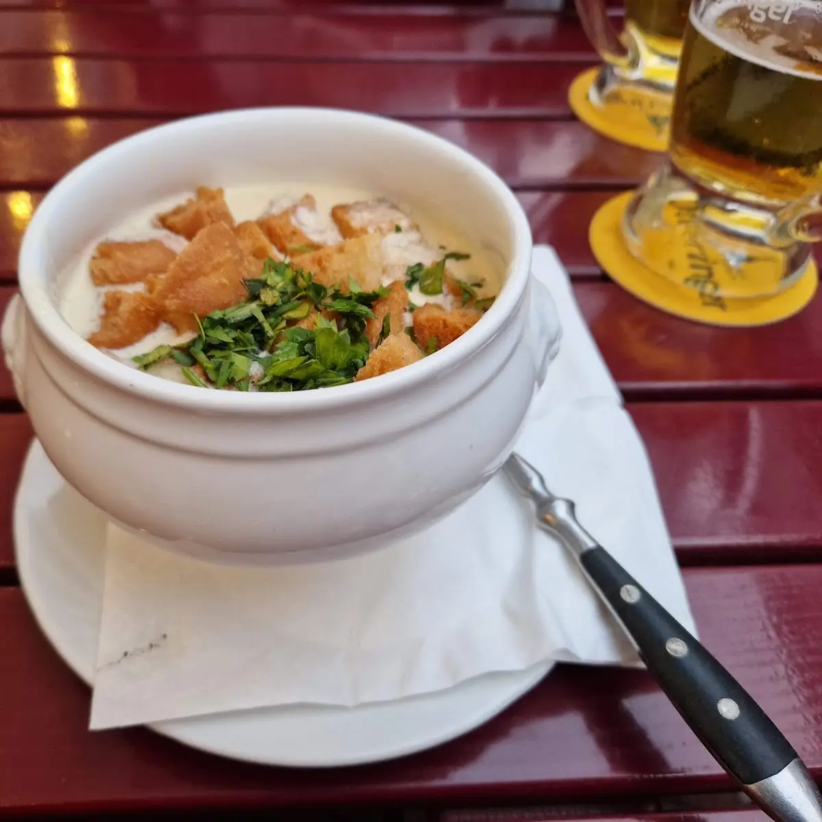 Knoblauchcremesuppe