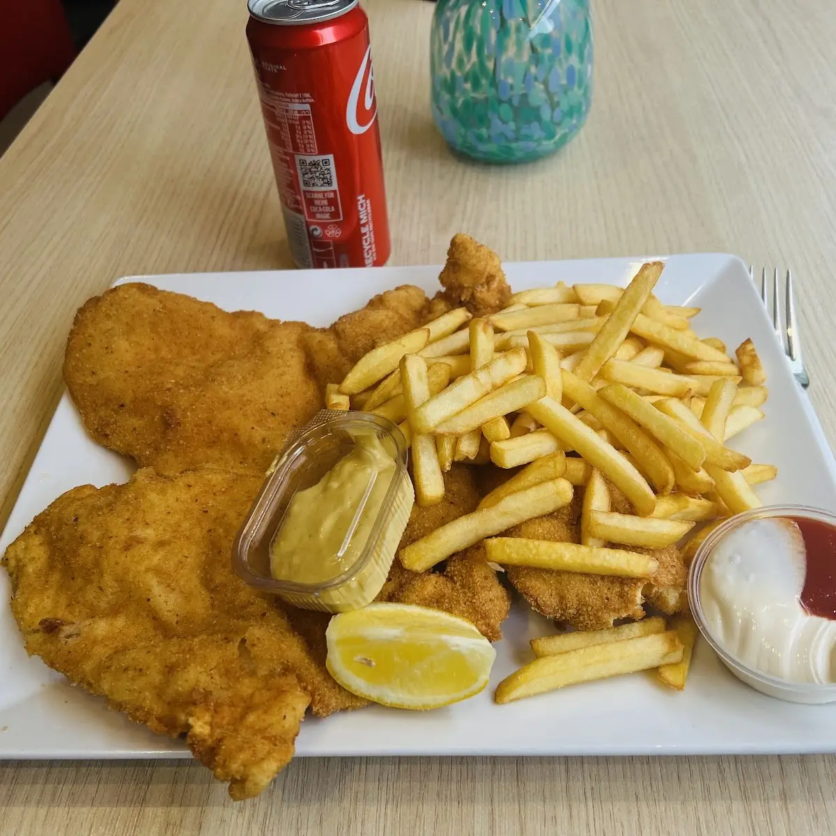Halbes Backhendl