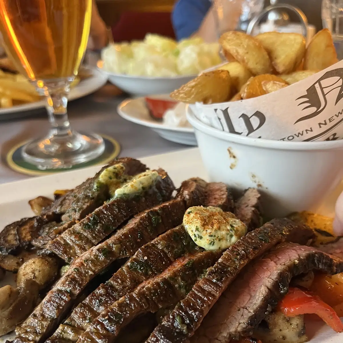 Beef Flank Steak Mit Grillgemüse