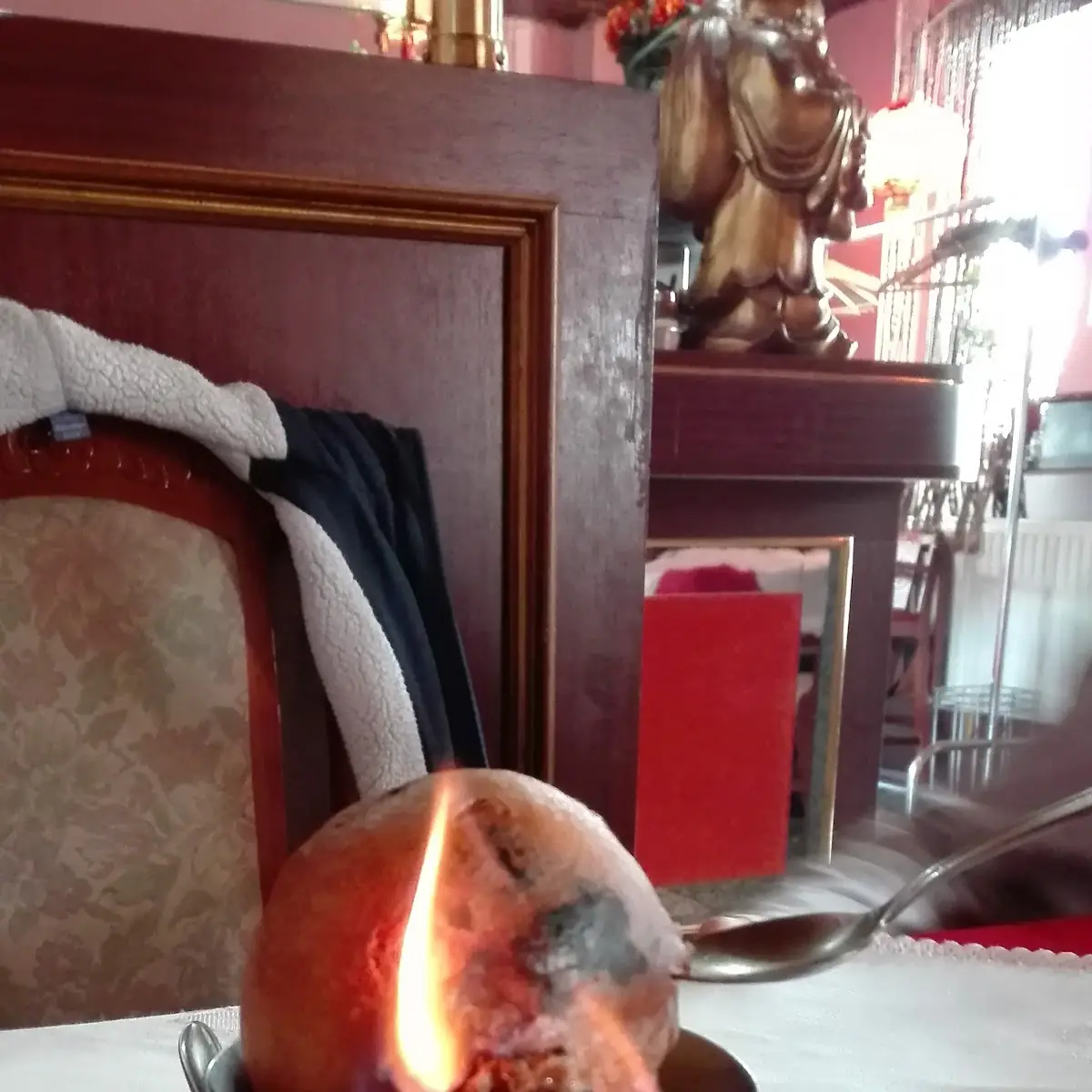 Flammbiertes Eis