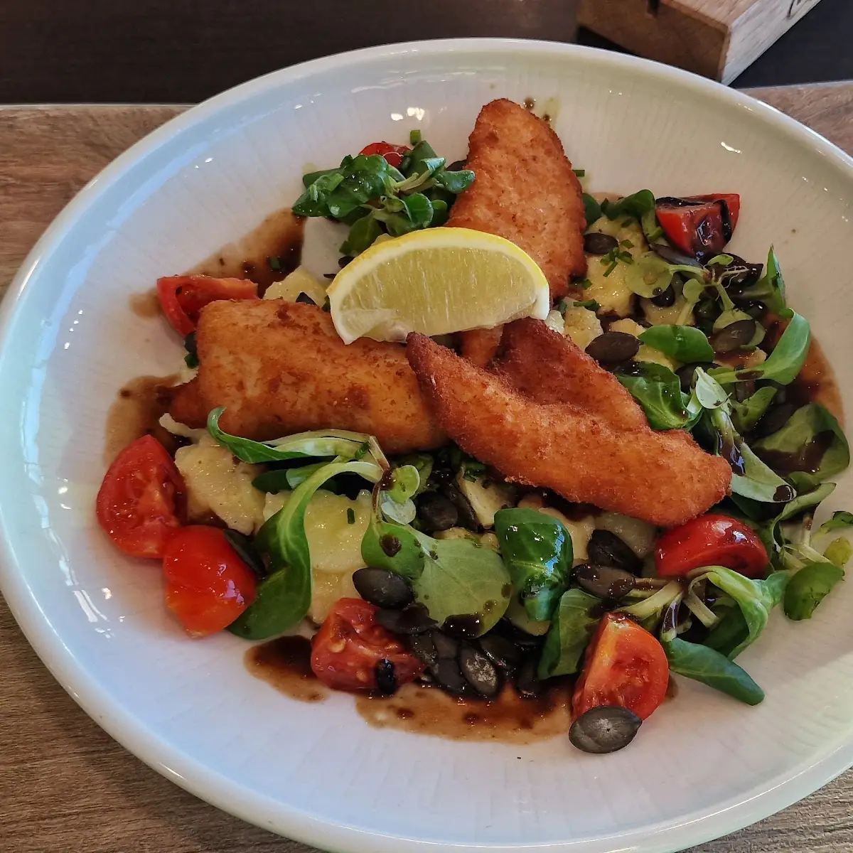 Backhendlsalat Mit 90 Kartoffelsalat