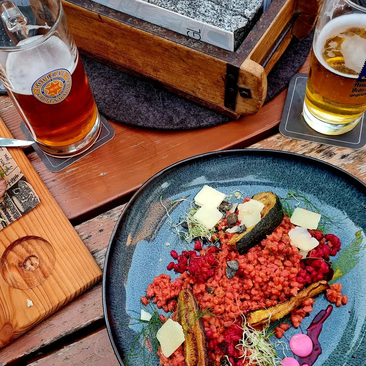 Rote Rübe Graupen Risotto