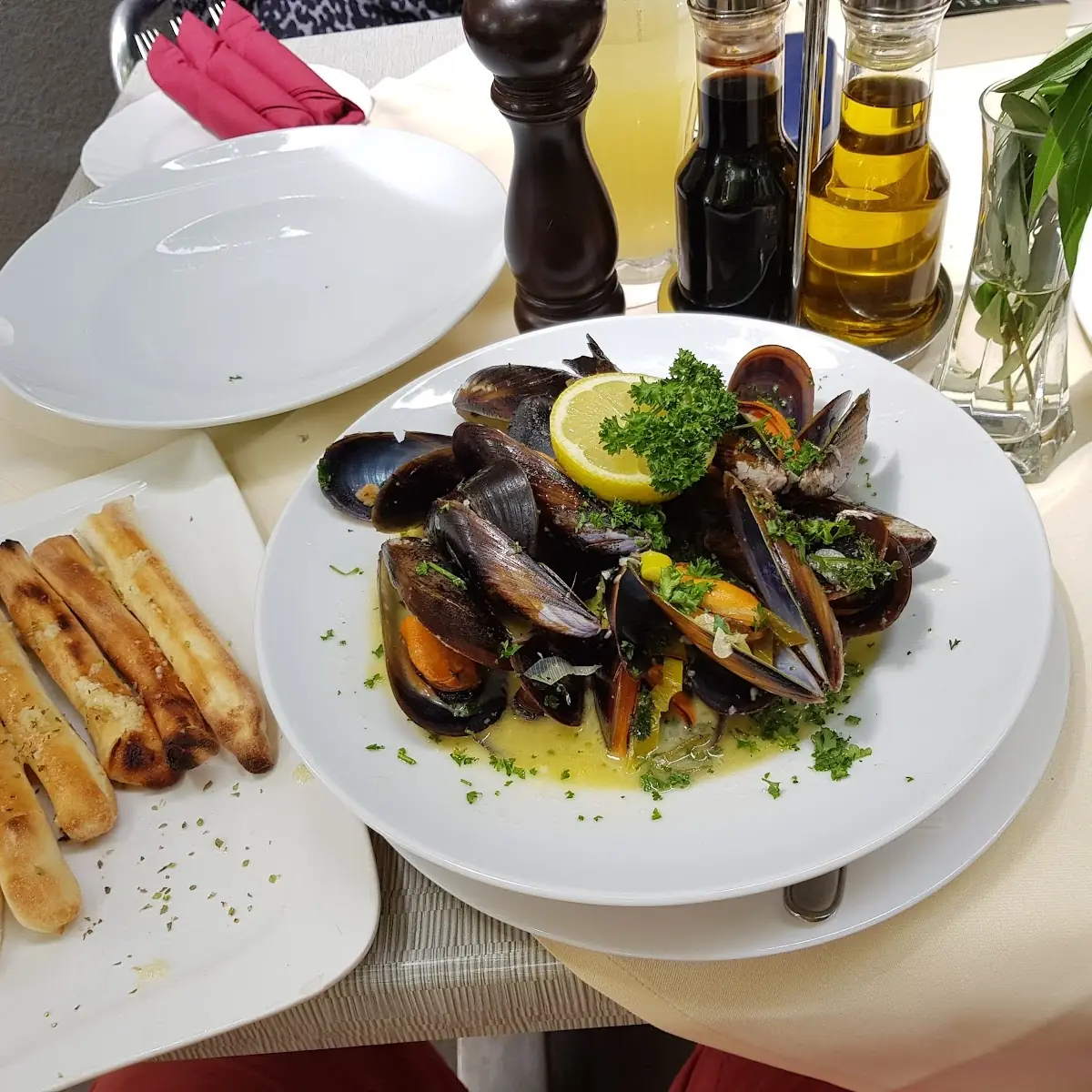 Miesmuscheln In Weissweinsauce
