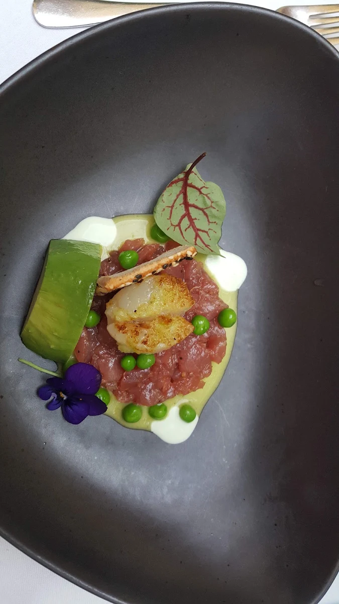 Gelbflossenthunfischtartar Mit Jakobsmuschel