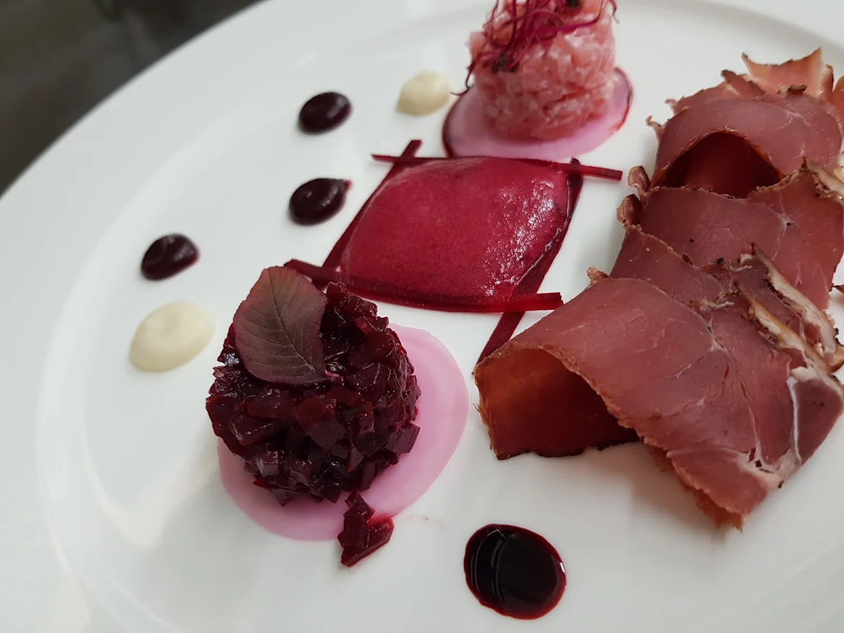 Wildschweinrohschinken Rübenvariation