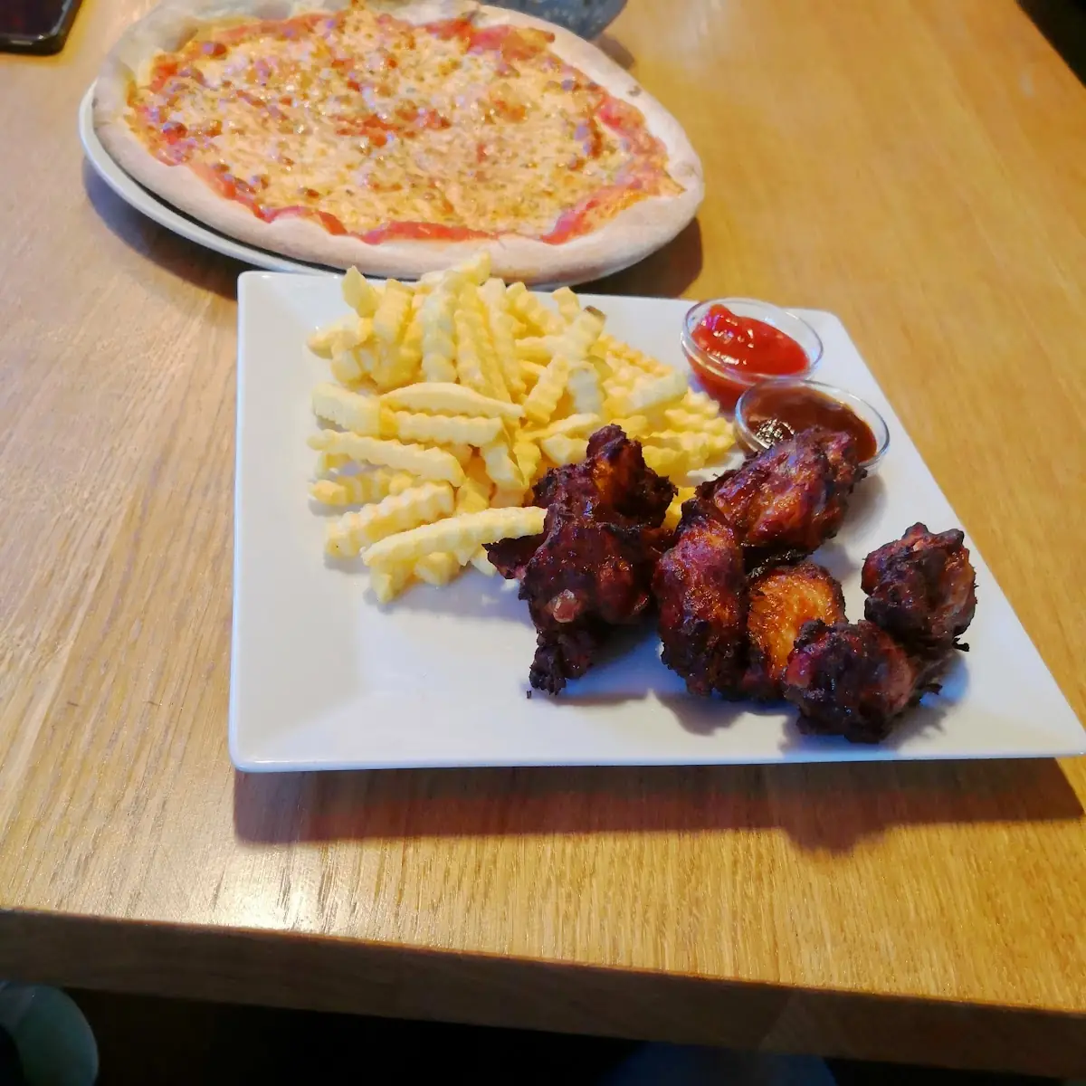 Chicken Wings and Fries