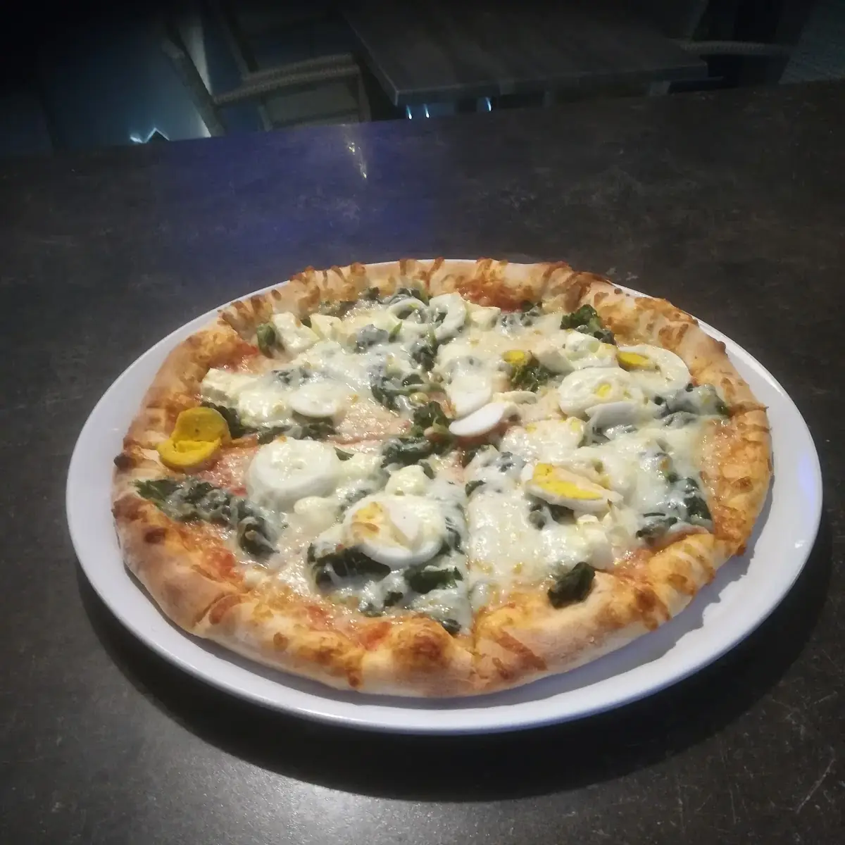 Spinatpizza