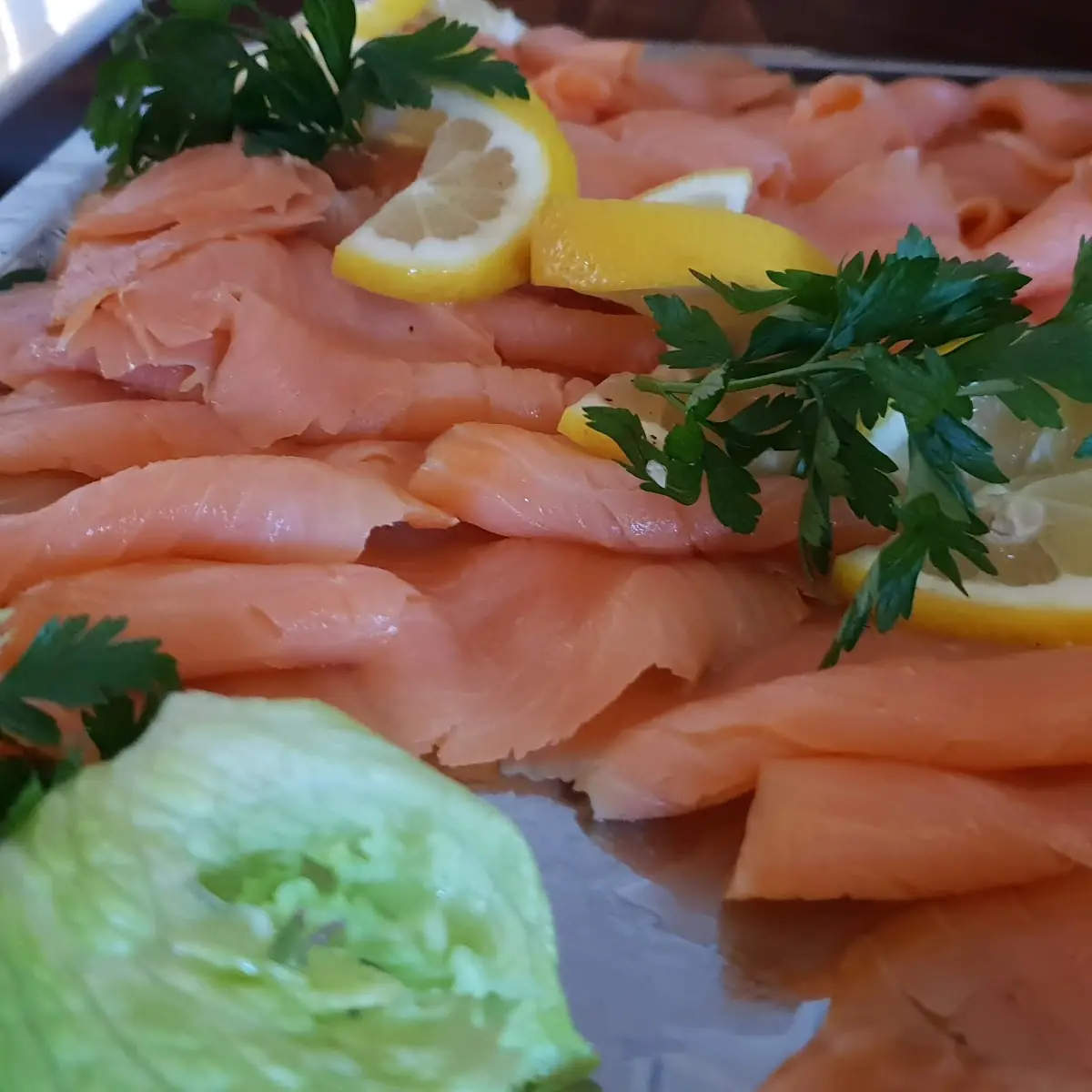 Lachs Geschnitten